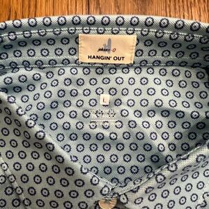 Blue Patterned Men's Shirt